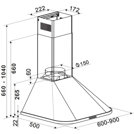 Вытяжка Classico 60 Inox A-42